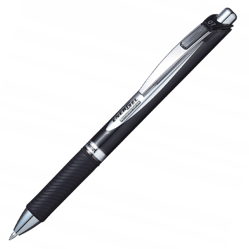 Długopis żelowy BLP77 0.7mm czarny Pentel