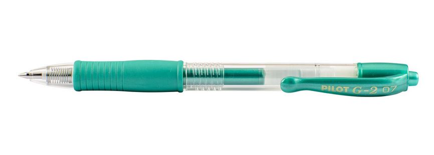 Długopis żelowy G2 metaliczny zielony Pilot