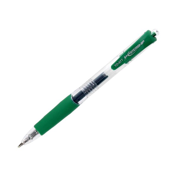 Długopis żelowy automatyczny TO-077 Mastership zielony Toma