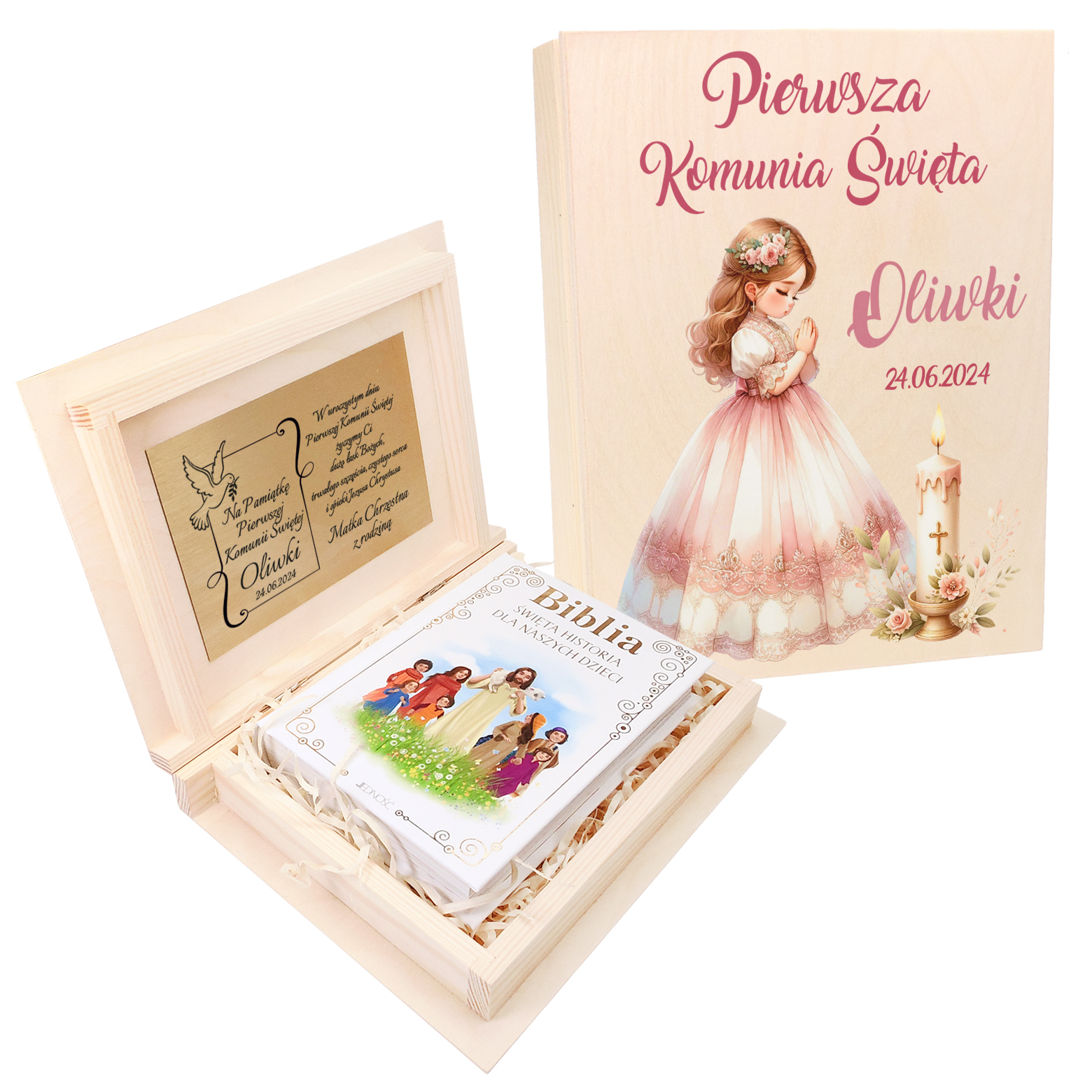 Pudełko z biblią na Komunię– Wyjątkowy prezent dla dziewczynki