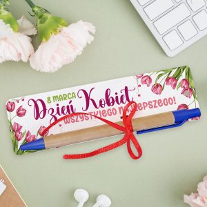 Piękna zakładka do książki z długopisem - Idealny Prezent na Dzień Kobiet!